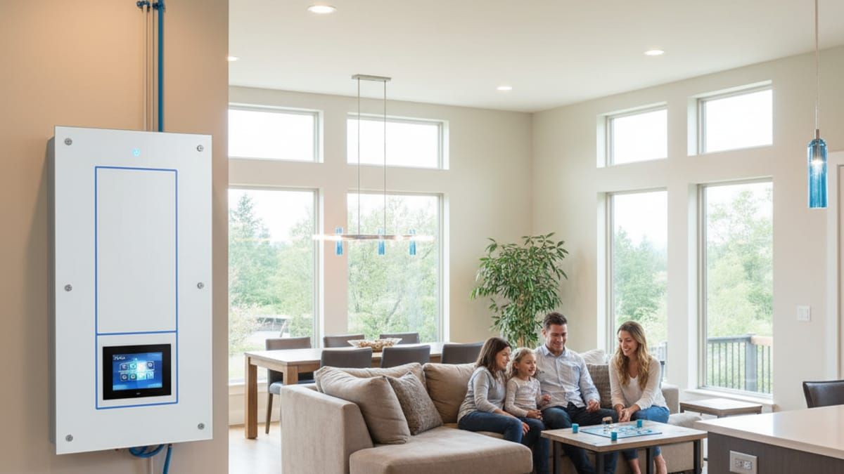 Modern residential electrical services in Sonoma County home