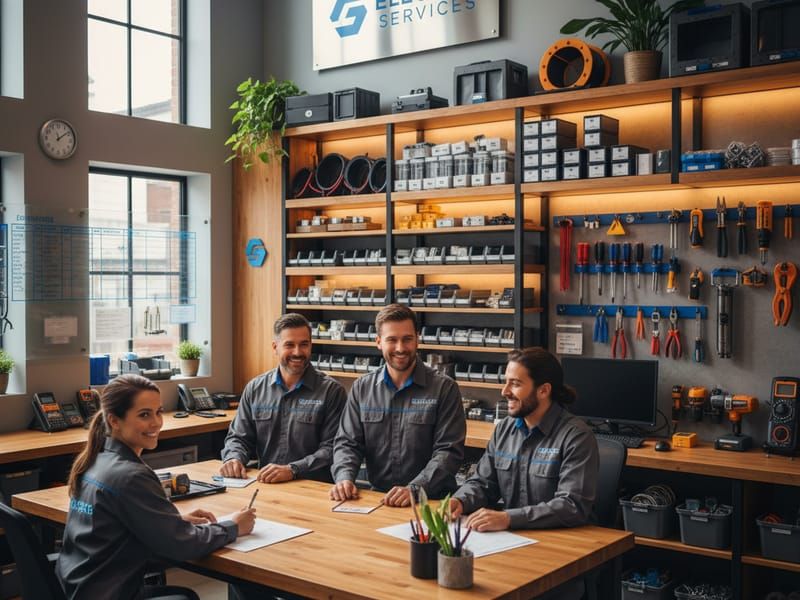 Sonoma Electrician team and office